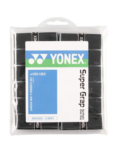Overgrip Yonex Super Grap 30 Pack Negro/Blanco 0.6mm