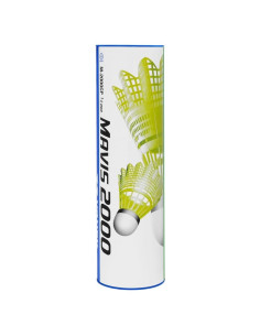 Shuttle de Nylon YONEX Mavis 2000 Amarillo 1/2 Docena