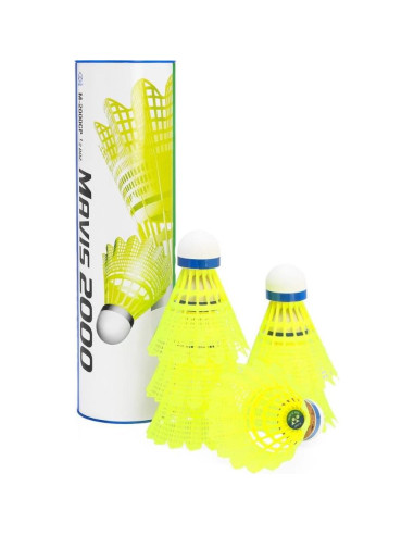 Shuttle de Nylon YONEX Mavis 2000 Amarillo 1/2 Docena