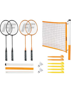Conjunto de Bádminton Franklin Sports con 4 Raquetas y Red 2