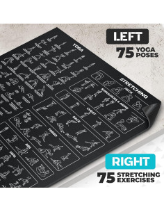 Esterilla de Yoga Instruccional XL Grand Basics 1.83m x 1.22m 2