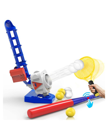 Máquina de Lanzamiento 2 en 1 iPlay, iLearn - Béisbol y Tenis