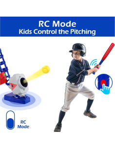 Máquina de Lanzamiento 2 en 1 iPlay, iLearn - Béisbol y Tenis 2