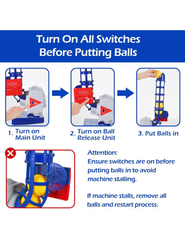 Máquina de Lanzamiento 2 en 1 iPlay, iLearn - Béisbol y Tenis