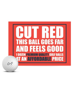 Pelotas de Golf Cut Golf Red - 12 Unidades Ionomer Suave