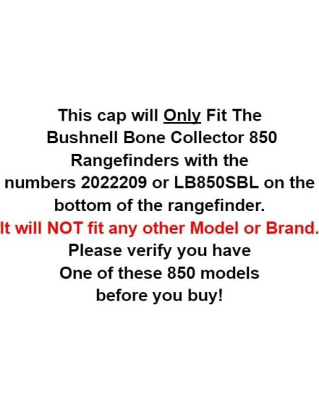 Tapa de Batería Reemplazo Bushnell Bone Collector 850 Negra