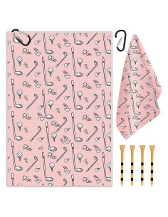 Toalla de Golf Swooflia Grande Microfibra 60x40 cm con Clip