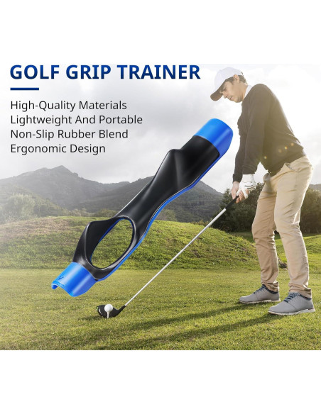 Entrenador de Agarre de Golf HRUIYL GDF-10 Azul