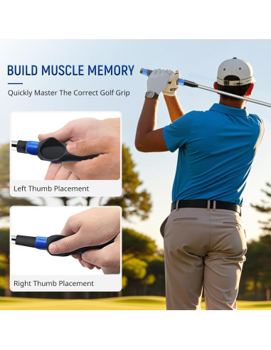 Entrenador de Agarre de Golf HRUIYL GDF-10 Azul