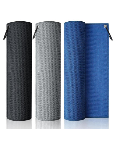 Paquete de 3 Toallas de Golf SPOROKET Microfibra 40.64cm