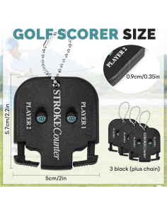 Contador de Puntuación de Golf Donmnemb XXG - 3 Piezas 2