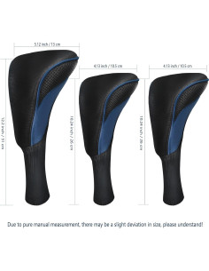 Cubiertas de Cabeza de Palos de Golf Lurexes 3 Piezas Cuello Largo 2