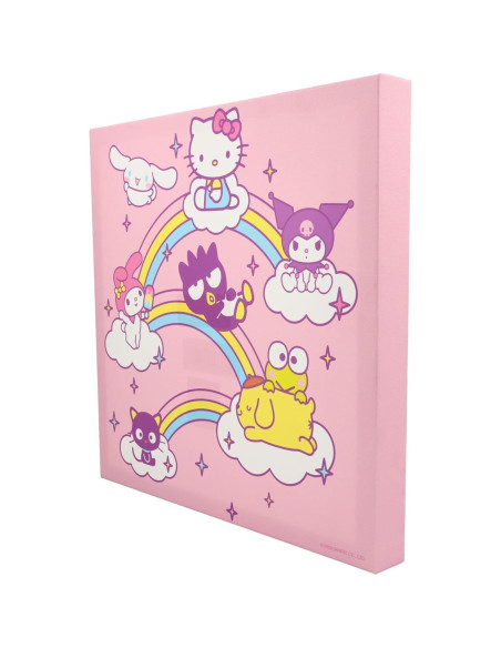 Arte de Pared Lienzo Hello Kitty y Amigos 30.48x30.48 cm
