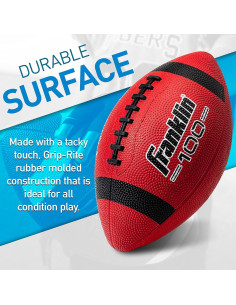 Balón de Fútbol Americano Junior Franklin Sports - Goma Duradera 2