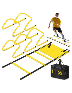 Set de Entrenamiento de Velocidad y Agilidad SMTPDT - 5 Vallas y Escalera