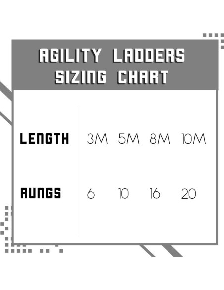 Escalera de Agilidad 16 Peldaños Crown Sporting Goods - Entrenamiento Deportivo