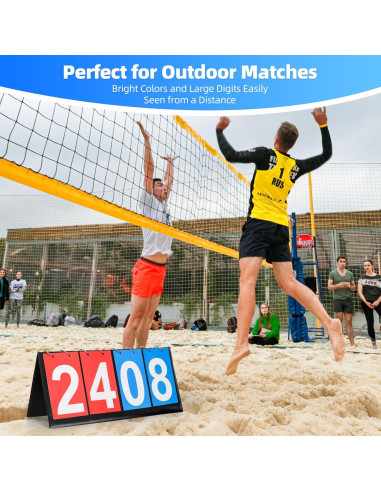 Marcador Portátil de Volteo I-MART 4 Dígitos para Deportes