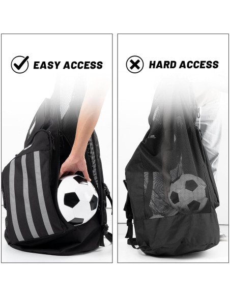 Bolsa de Balón de Fútbol XXL OrgaWise | Tela Oxford 600D | 15 Balones