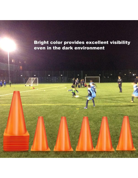 Conos Deportivos Naranjas MIVERYEA 23 cm - Paquete de 15 Unidades