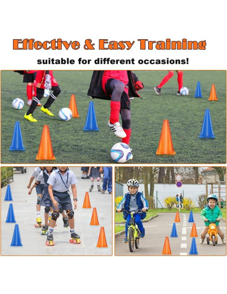 Conos Deportivos Naranjas MIVERYEA 23 cm - Paquete de 15 Unidades