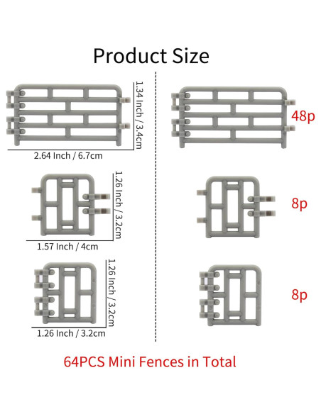 Set de Cerca Mini 64P Toymany para Animales de Granja