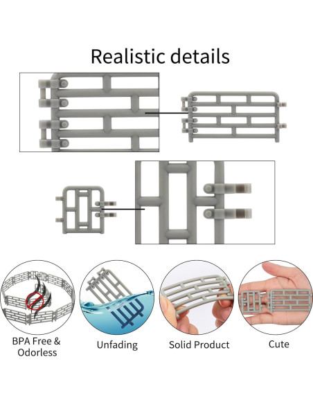 Set de Cerca Mini 64P Toymany para Animales de Granja