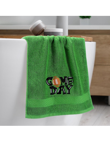 3 Toallas de Mano Bordadas de Fútbol SmoothNovelty 35x75cm