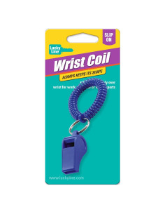 Bobina de Muñeca Lucky Line con Silbato, 5.08 cm, Colores Variados