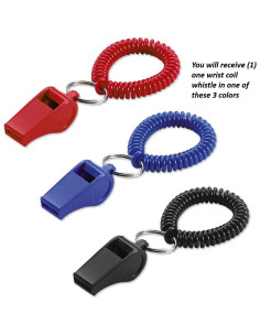 Bobina de Muñeca Lucky Line con Silbato, 5.08 cm, Colores Variados 2