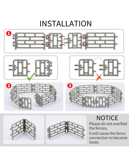 Set de Cerca Mini 64P Toymany para Animales de Granja