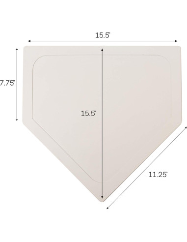 Bases de béisbol desechables Crown Sporting Goods - Goma ligera