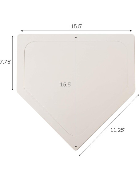 Bases de béisbol desechables Crown Sporting Goods - Goma ligera