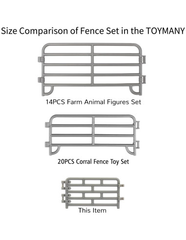 Set de Cerca Mini 64P Toymany para Animales de Granja