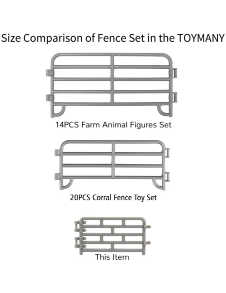 Set de Cerca Mini 64P Toymany para Animales de Granja