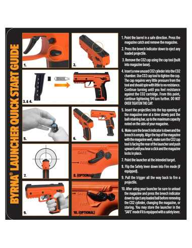 Lanzador Byrna SD - Defensa Personal No Letal - Negro