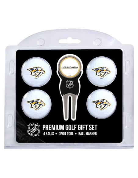 Set de 4 bolas de golf Team Golf NHL Nashville Predators Set de 4 bolas de golf Team Golf NHL Nashville Predators