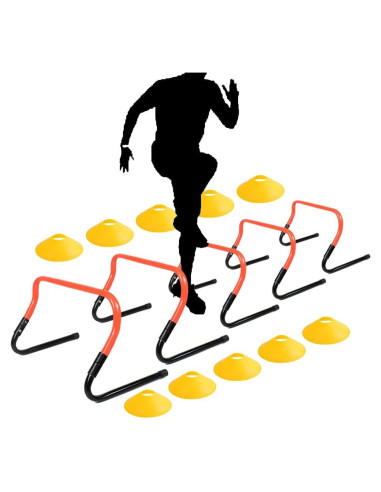 Conjunto de Vallas de Entrenamiento de Agilidad ASENVER 5 Piezas