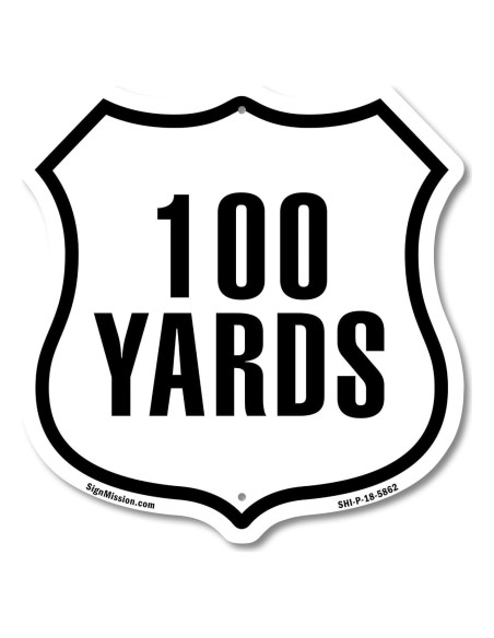 Marcador de Distancia 5K SignMission 30x30 cm Aluminio Resistente