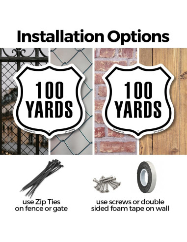 Marcador de Distancia 5K SignMission 30x30 cm Aluminio Resistente