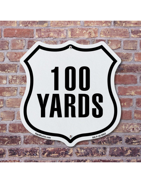 Marcador de Distancia 5K SignMission 30x30 cm Aluminio Resistente