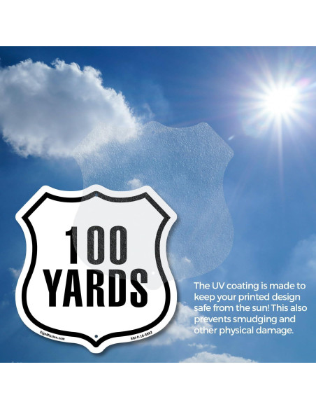 Marcador de Distancia 5K SignMission 30x30 cm Aluminio Resistente