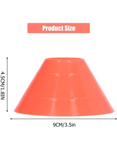 Conjunto de 20 Conos de Entrenamiento Tissting - PE Rojo 2