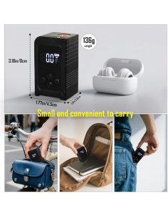 Mini bomba de aire eléctrica Kakoya SY8018 150 PSI portátil 2