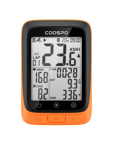 Computadora de Bicicleta CooSpo BC107 GPS Inalámbrica 2.4"
