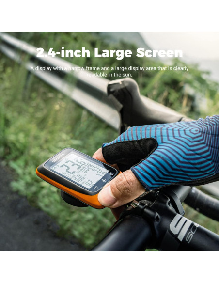 Computadora de Bicicleta CooSpo BC107 GPS Inalámbrica 2.4"