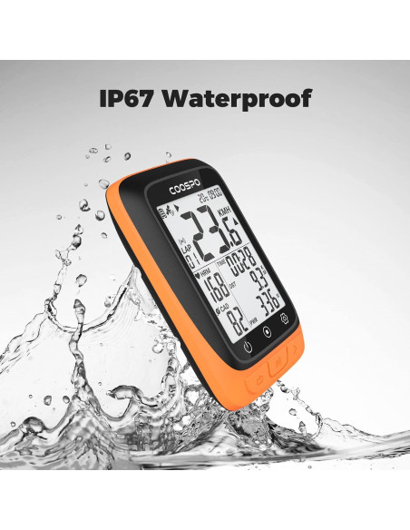 Computadora de Bicicleta CooSpo BC107 GPS Inalámbrica 2.4"