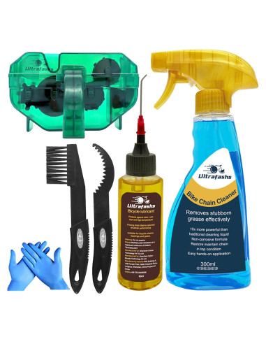 Kit de limpieza de bicicletas Ultrafashs 6 piezas 10oz