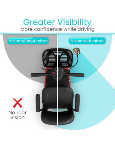 Espejo Lateral Ajustable Vive para Bicicletas y Scooters