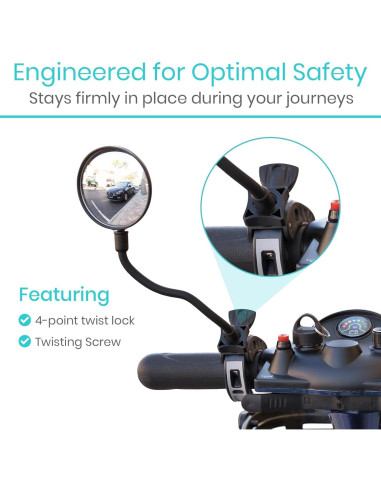 Espejo Lateral Ajustable Vive para Bicicletas y Scooters