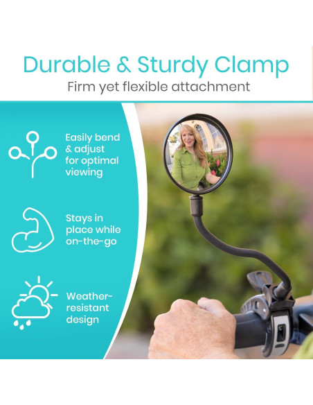 Espejo Lateral Ajustable Vive para Bicicletas y Scooters